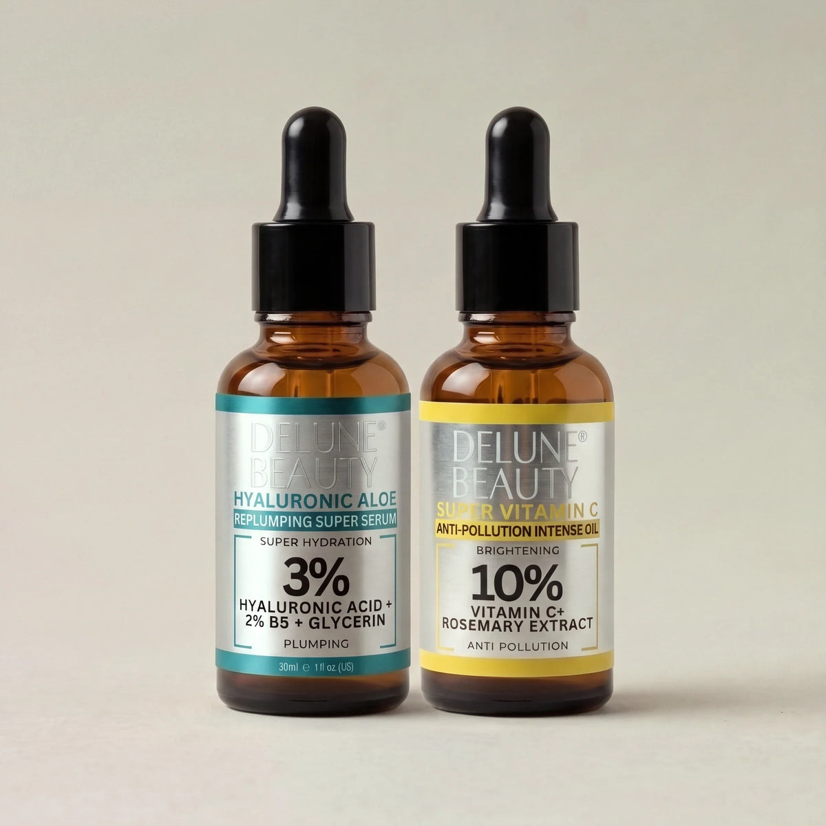الثنائي حمض الهيالورونيك والصبار B5 وSuper Vitamin C™ - Delune