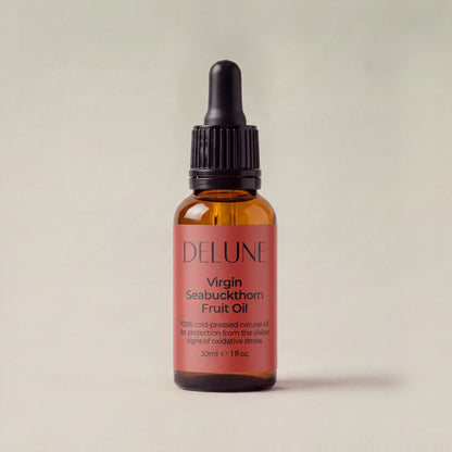 Delune Virgin Seabuckthorn Fruit Oil 30ml dropper bottle