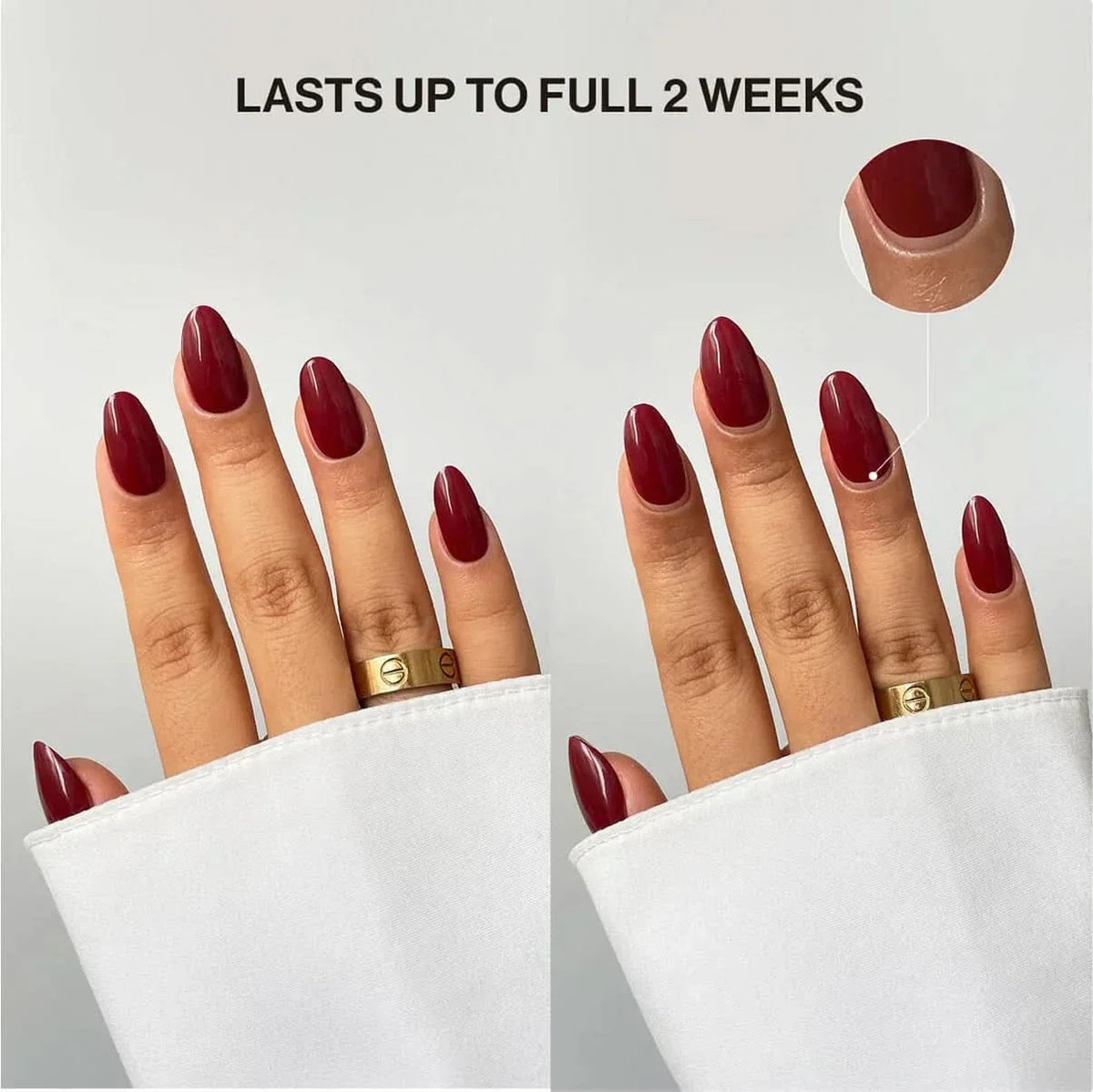 French Manicure (شفافة جزئيًا) — ملصقات أظافر دون مصباح UV - Delune